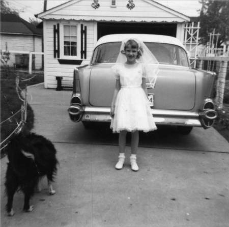 1962, Judy, Ginger - first communion