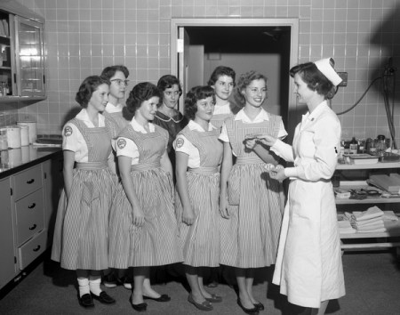 Candy_Stripers_in_training_in_Tallahassee,_Florida_(9932666936)